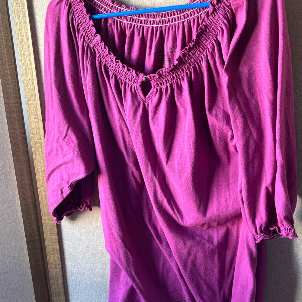 FINAL MARKDOWN Faded glory Women's Magenta Top xl